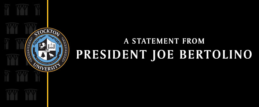 Statement from President Joe Bertolino