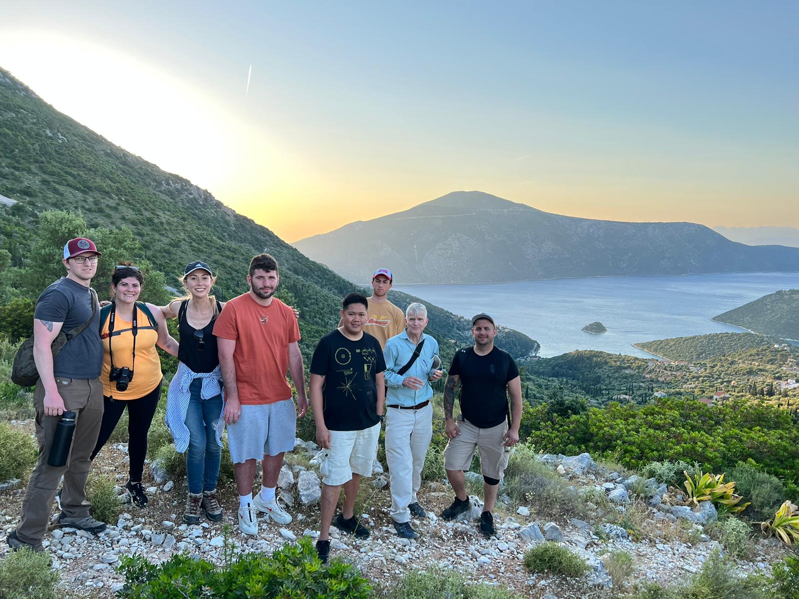 Students in Stockton's Worlds of Homer class, offered through the Military and Veteran Success Center, spent 11 days in Greece helping veteran students explore topics related to the war and their own military experience.