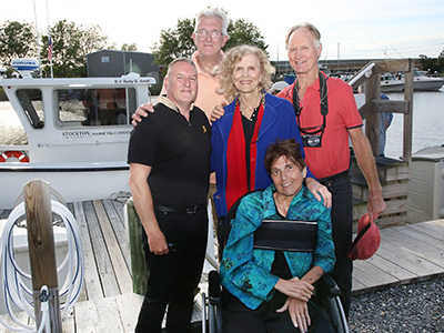 Arndt family formally at the boat dedication