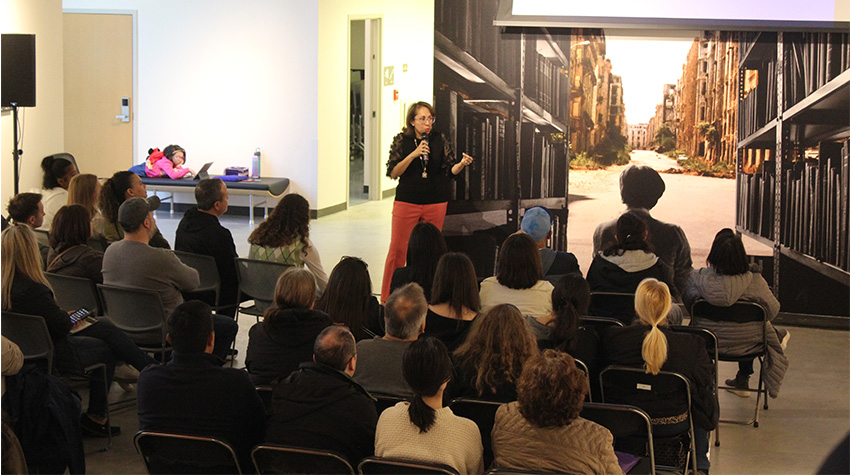 An information session in the Art Gallery
