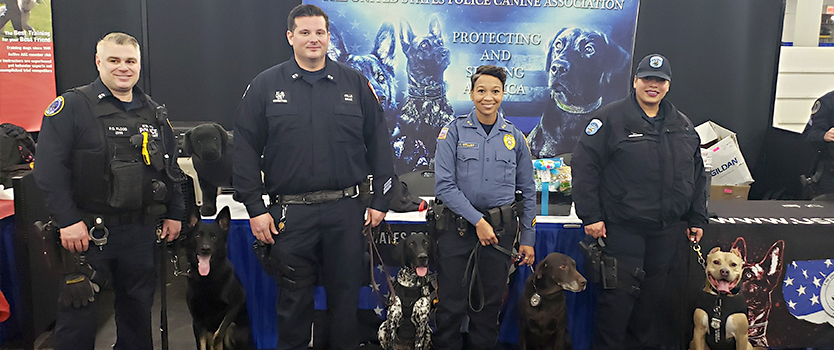 Stockton University Lieutenant Tracy Stuart and K-9 Hemi 