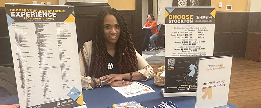 Jestina Drysdale, assistant director of Student Conduct in the Dean of Students Office, during the 2023 Equity Summit located at the University of Pennsylvania.