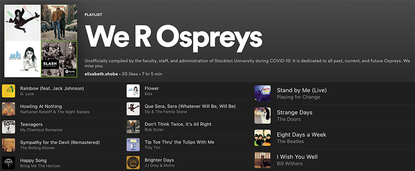 We R Ospreys playlist 