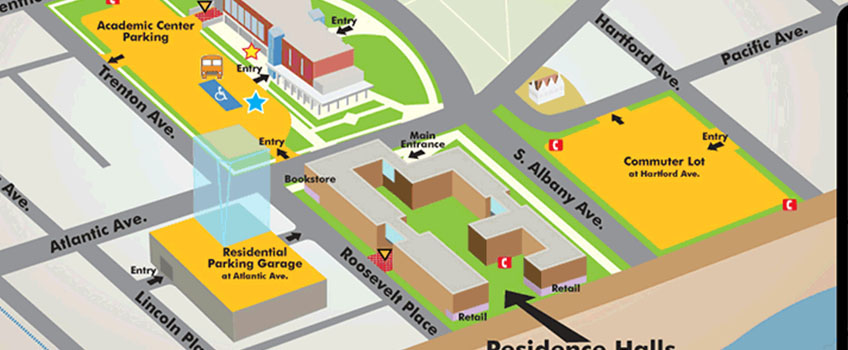ac campus parking map