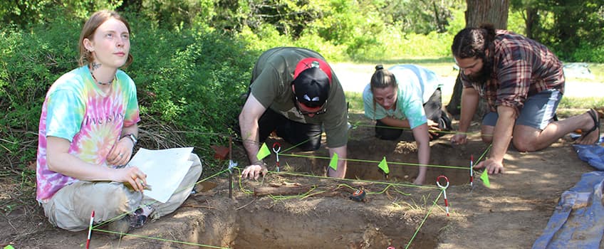 archaeology dig in Cape May Court House
