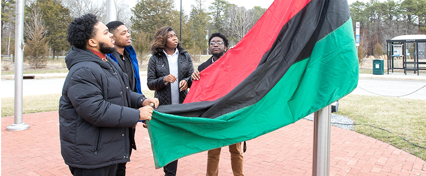 Black History Month Flag Raising