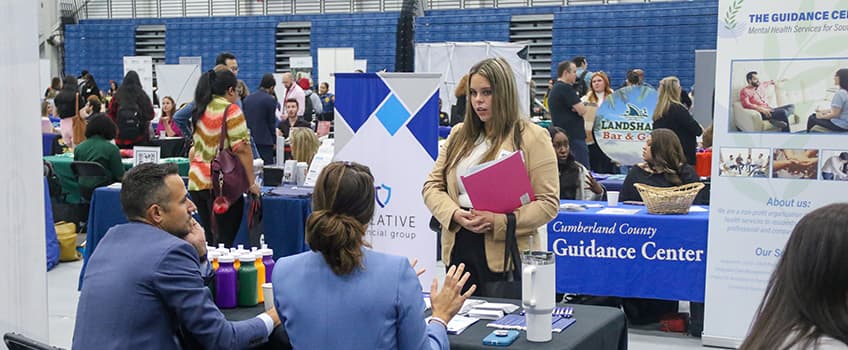Over 700 students came out to the annual Fall Career & Internship Fair on Thursday, Oct. 5, in the Sports Center (Big Blue).