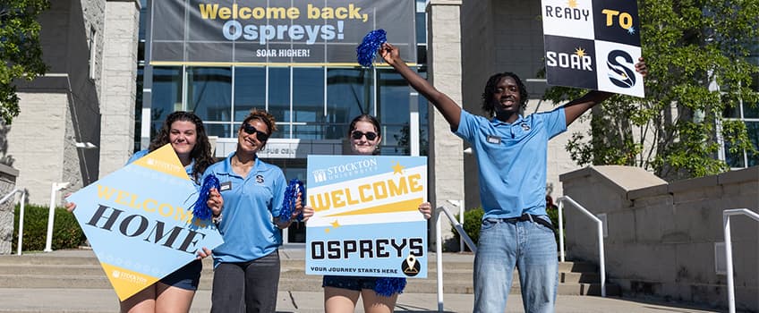 Students welcome Class of 2030 to Stockton University