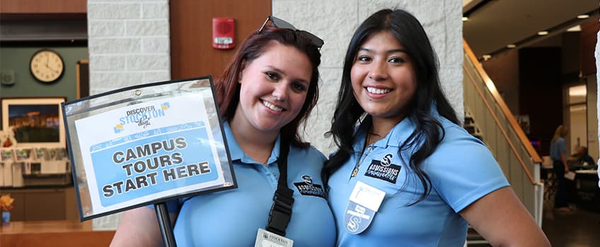 Stockton University students will provide tour guides of campus on March 21.