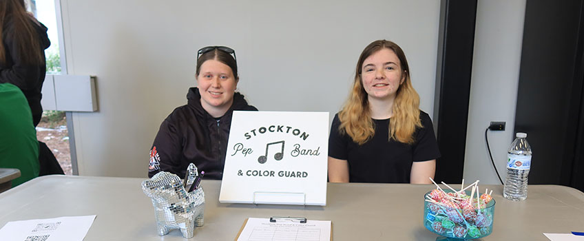 The Pep Band and Color Guard is just one of over 200 ways to get involved at Stockton University.