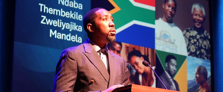 Activist Ndaba Mandela Inspires Students to Take Action