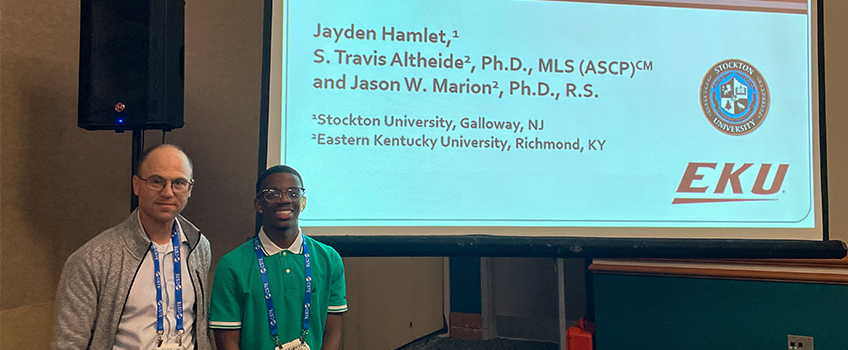 Jason Marion (Eastern Kentucky University) and Jayden Hamlet at the Council of State and Territorial Epidemiologists Annual Conference in June.