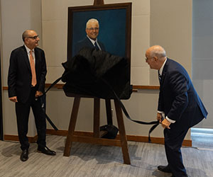 President Kesselman portrait unveiling