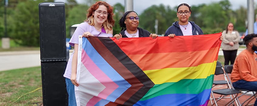 Flag Raising Launches LGBTQ+ History Month