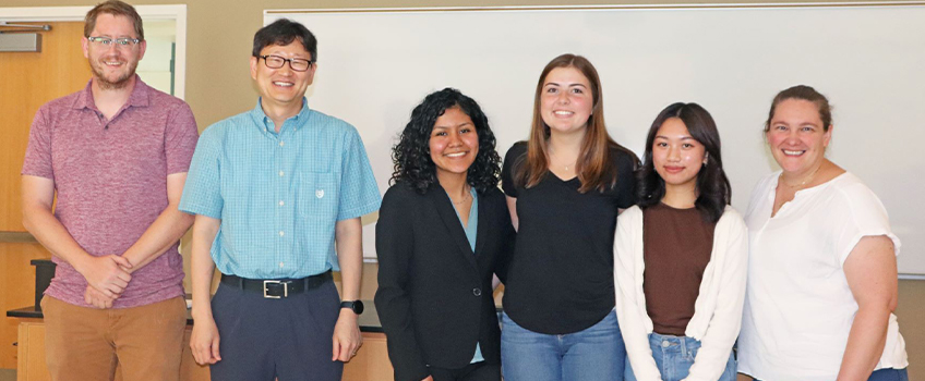 Three New Jersey high school students spent the summer researching science, technology, engineering and mathematics (STEM) projects with Stockton University professors