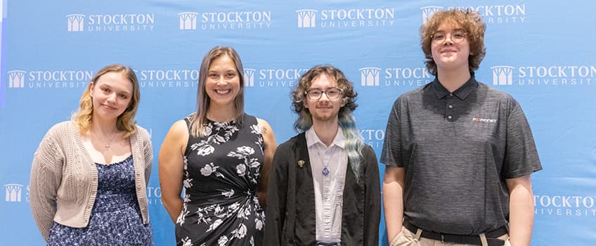 Spring Board of Trustees Student Fellowship winners Krista Rasiul, Megan Dumas, Dale Patterson and William Klein