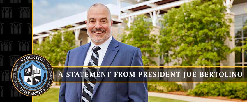 A Statement from President Joe Bertolino