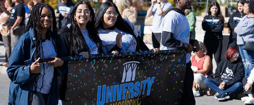 university weekend street fair
