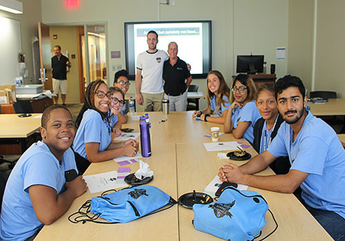 Participating students and White