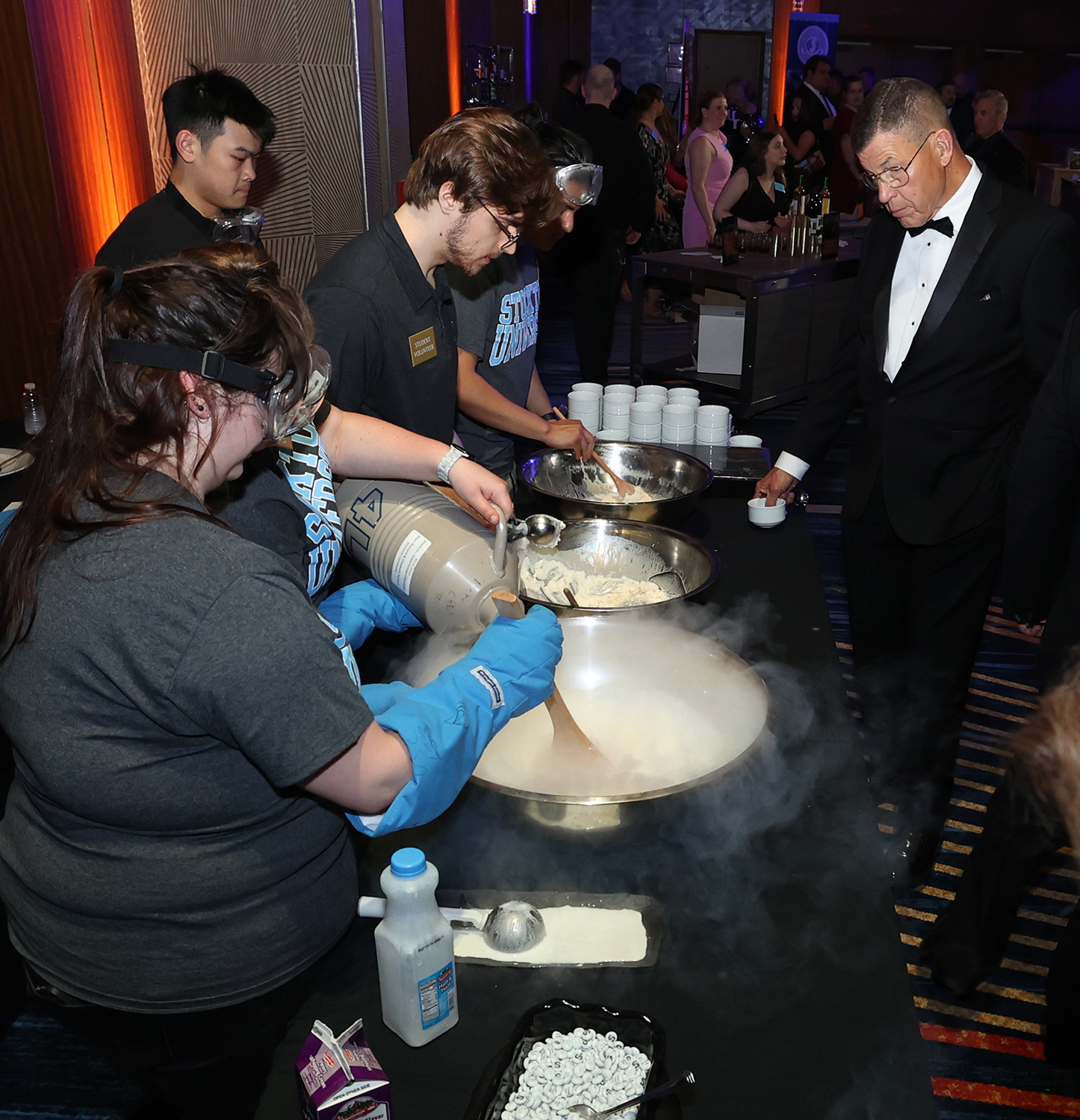 making ice cream at gala