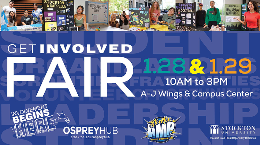 Get Involved Fair - January 28 and 29, 10 a.m. to 3 p.m.