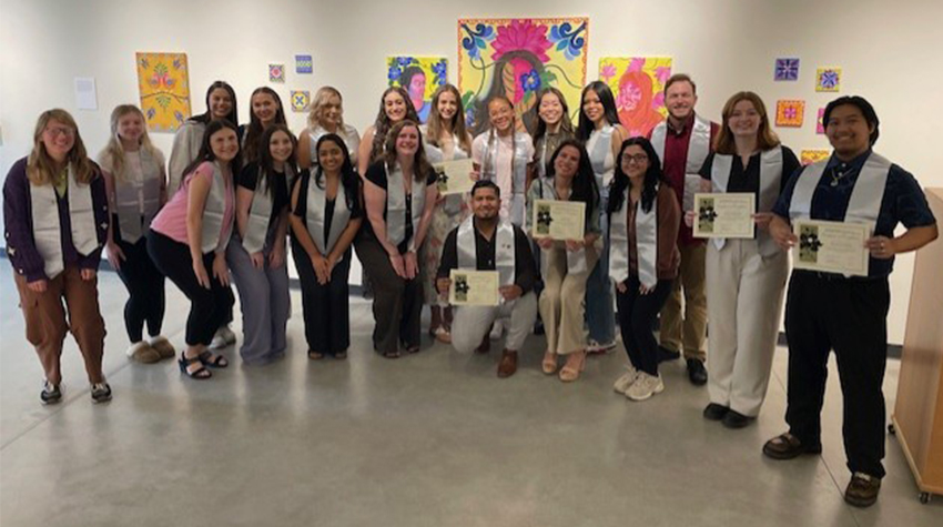 Integrative Health minor's graduates in the Art Gallery