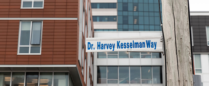 Dr. Harvey Kesselman Way Sign