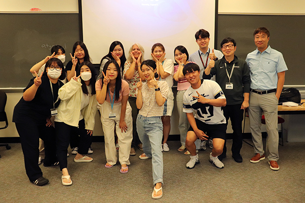 Exchange students from Jeju National University