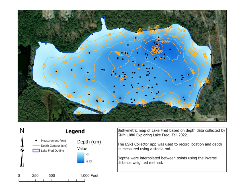 bathymetric map