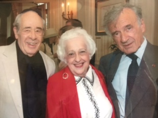Ellen Norman Stern, center, with Elie Wiesel, right, and her late husband, Harold.