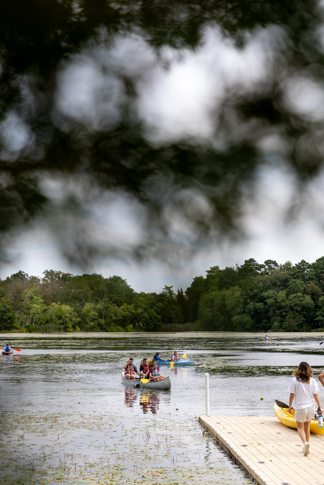 canoeing on lake fred