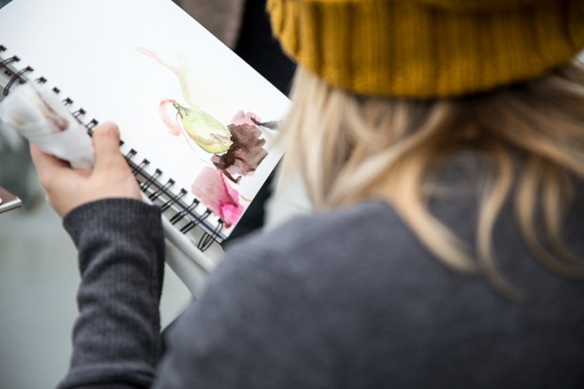 drawing a plant