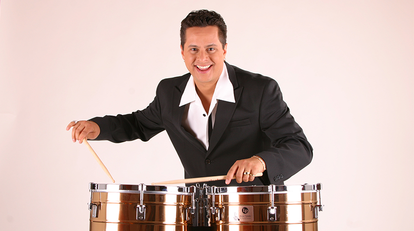 Tito Puente Jr. on the timbales