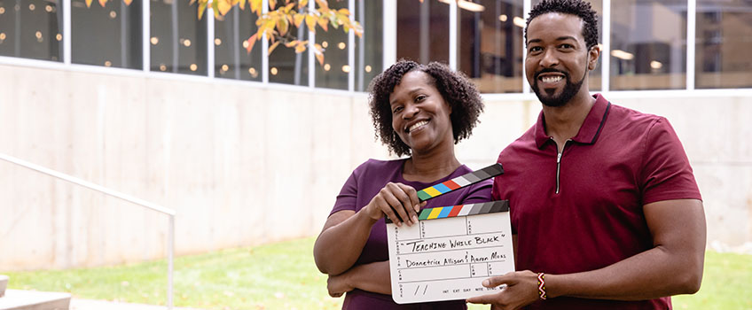 Stockton professors Donnetrice Allison and Aaron Moss spent several years developing a screenplay for 'Teaching While Black.' The pilot is now being screened at multiple festivals.