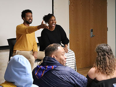 Professors Aaron Moss and Donnetrice Allison