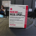 On top of creating the pop-up museum, students applied their knowledge to real-world solutions, such as becoming certified in Narcan training. Shown is a box of Narcan.