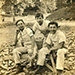 Ben and Barney Stavitsky with a friend on Aug. 11, 1916 at the Alliance Colony
