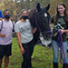 students at horse farm 