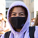 student in mask