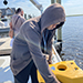 Student works with new remotely operated vehicle