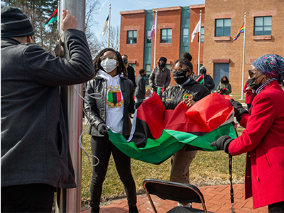 ubss flag raising