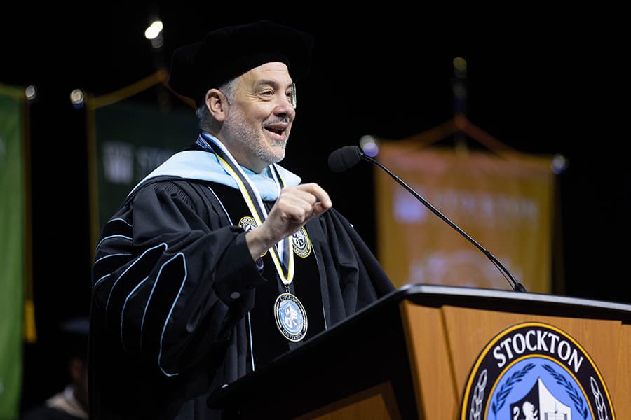 Stockton President Joe Bertolino