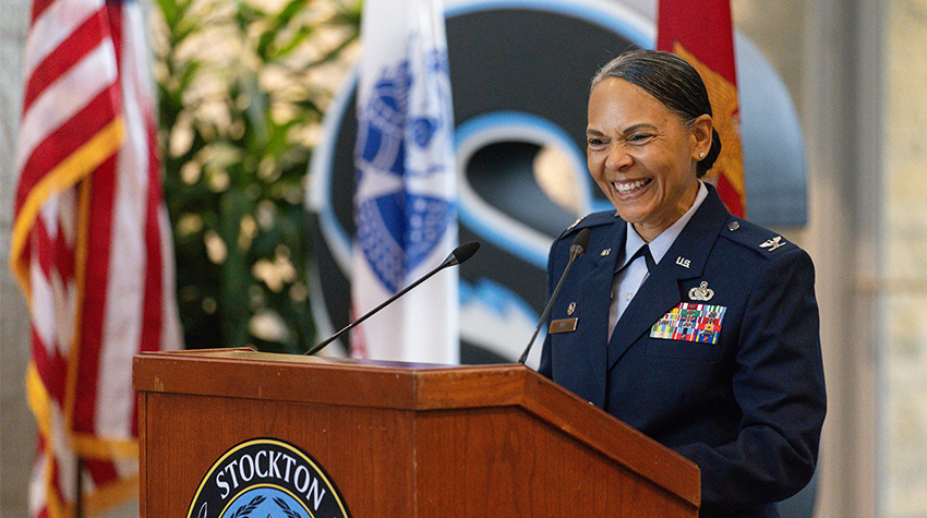 Col. Yvonne Mays was the guest speaker for this year's Veterans Day Ceremony. 