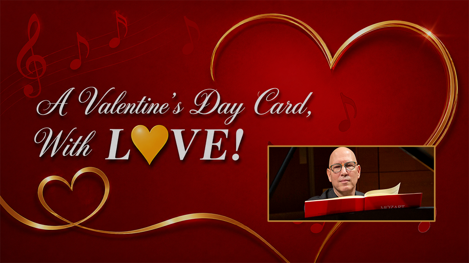 VALENTINE’S DAY CARD, WITH LOVE