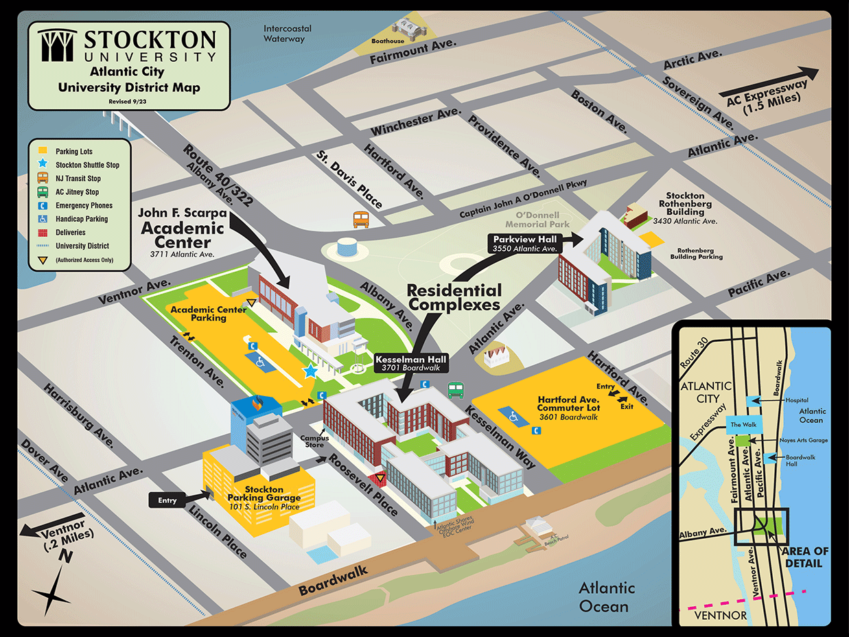 Atlantic City Commuter Parking Map