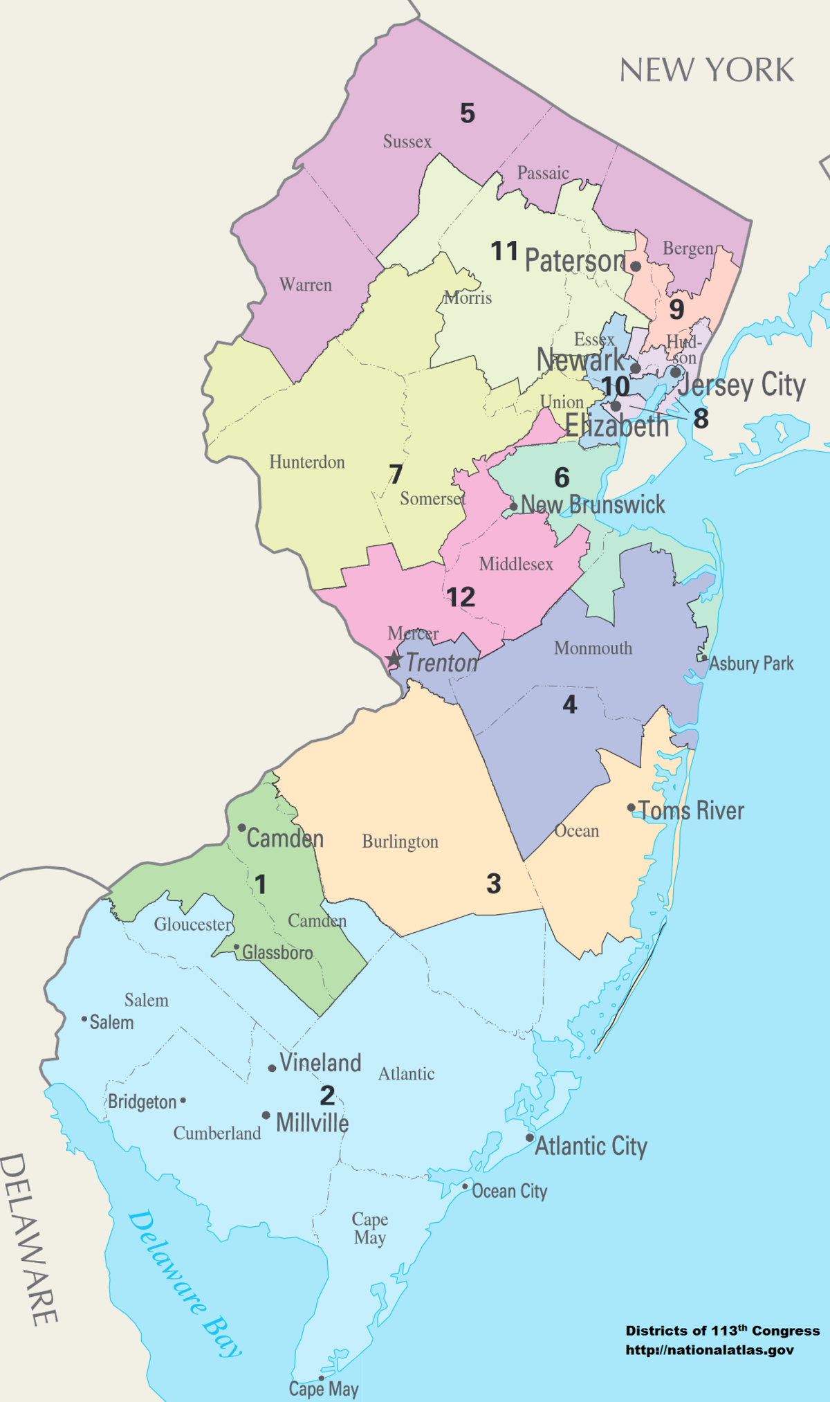 New Jersey Congressional districts