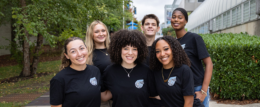 Group photo of social team members