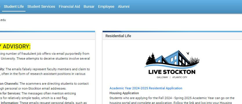 Housing Portal screenshot