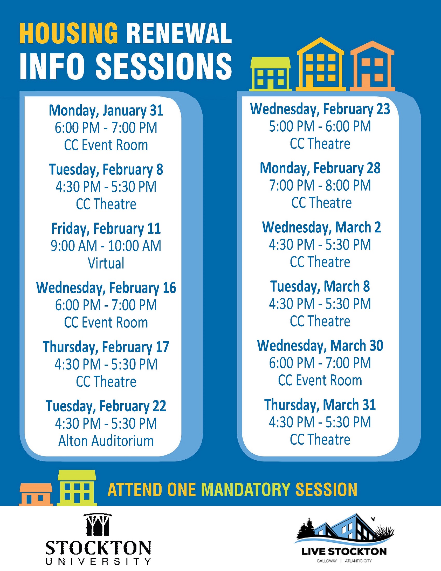 Housing Renewal Residential Life Stockton University