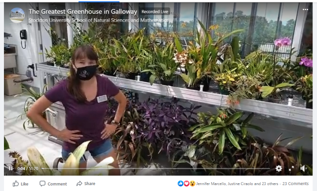 Image of Christine Schairer in the greenhouse
